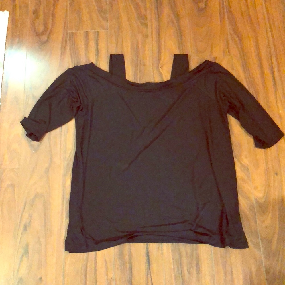 Woman within cold shoulder top